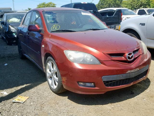 JM1BK343981147514 - 2008 MAZDA 3 HATCHBAC BURGUNDY photo 1