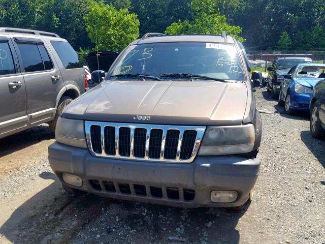 1J4GW38S82C257133 - 2002 JEEP GRAND CHER BROWN photo 9