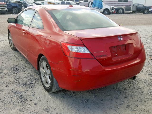 2HGFG12928H577015 - 2008 HONDA CIVIC EXL RED photo 3