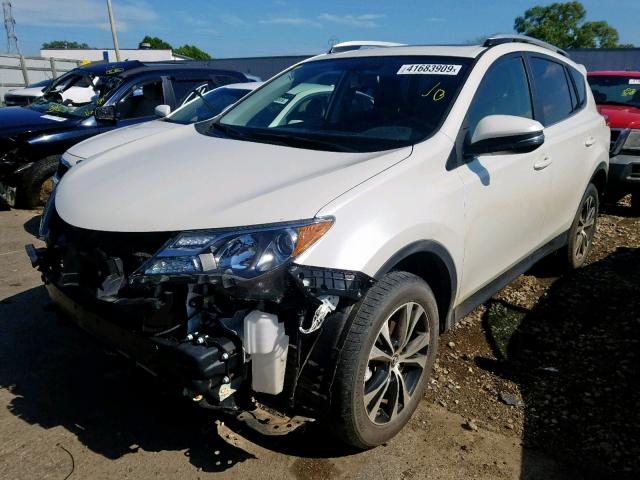 JTMDFREV4FD144452 - 2015 TOYOTA RAV4 LIMIT WHITE photo 2