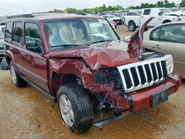 1J8HG48K68C131934 - 2008 JEEP COMMANDER MAROON photo 1