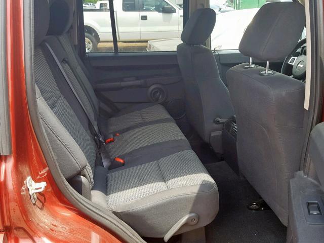 1J8HG48K68C131934 - 2008 JEEP COMMANDER MAROON photo 6