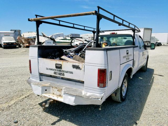 1FDSX34F21EB01934 - 2001 FORD F350 SRW S WHITE photo 4