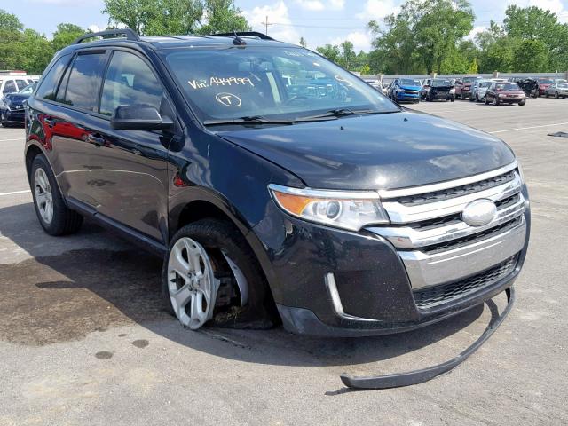 2FMDK4JC8DBA44999 - 2013 FORD EDGE SEL BLACK photo 1