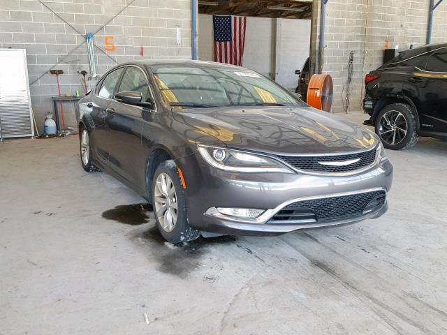 1C3CCCCGXFN515358 - 2015 CHRYSLER 200 C GRAY photo 1