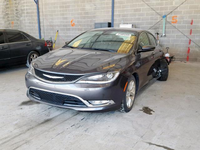 1C3CCCCGXFN515358 - 2015 CHRYSLER 200 C GRAY photo 2