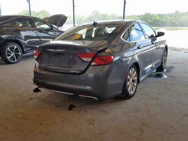 1C3CCCCGXFN515358 - 2015 CHRYSLER 200 C GRAY photo 4