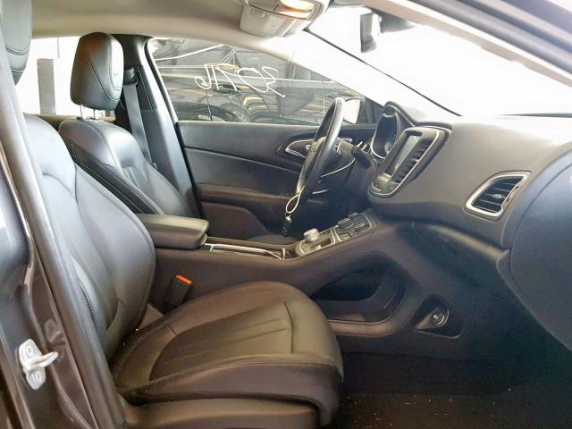 1C3CCCCGXFN515358 - 2015 CHRYSLER 200 C GRAY photo 5