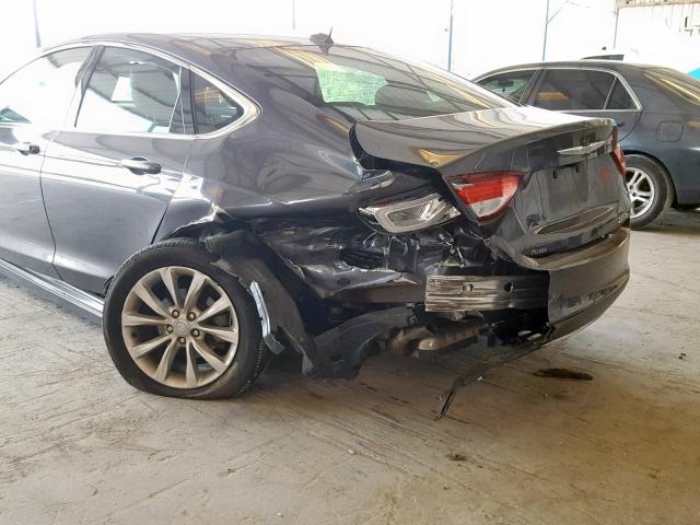 1C3CCCCGXFN515358 - 2015 CHRYSLER 200 C GRAY photo 9