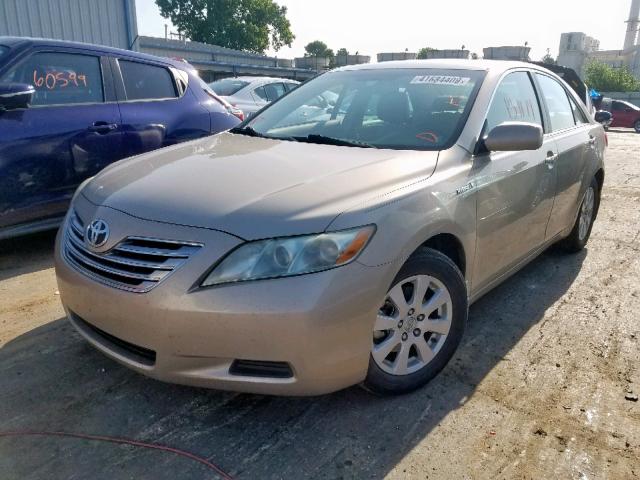 4T1BB46K29U088425 - 2009 TOYOTA CAMRY HYBR TAN photo 2