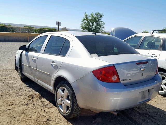 1G1AL58F087150140 - 2008 CHEVROLET COBALT LT SILVER photo 3