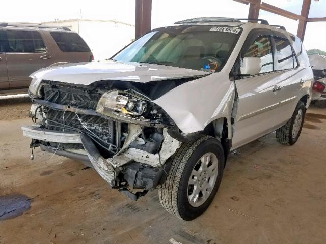 2HNYD18886H510599 - 2006 ACURA MDX TOURIN WHITE photo 2