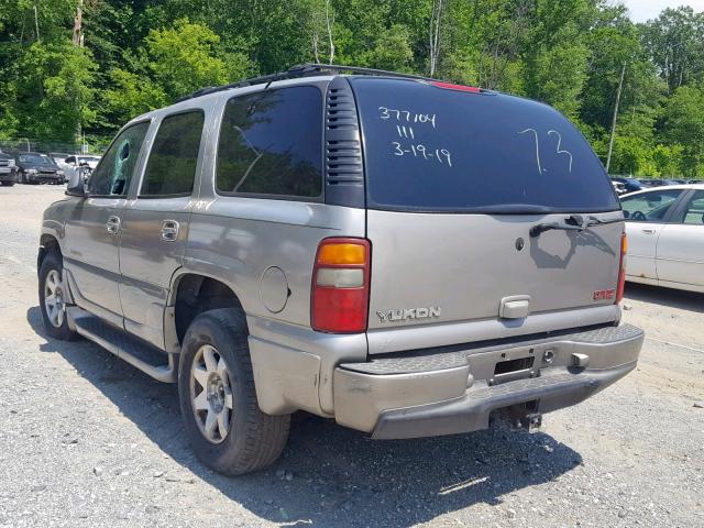 1GKEK63U91J237300 - 2001 GMC DENALI BEIGE photo 3