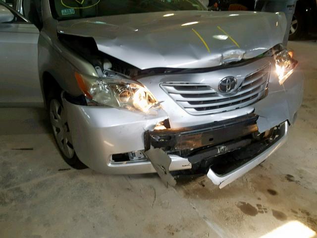 4T1BE46K87U556890 - 2007 TOYOTA CAMRY NEW SILVER photo 9