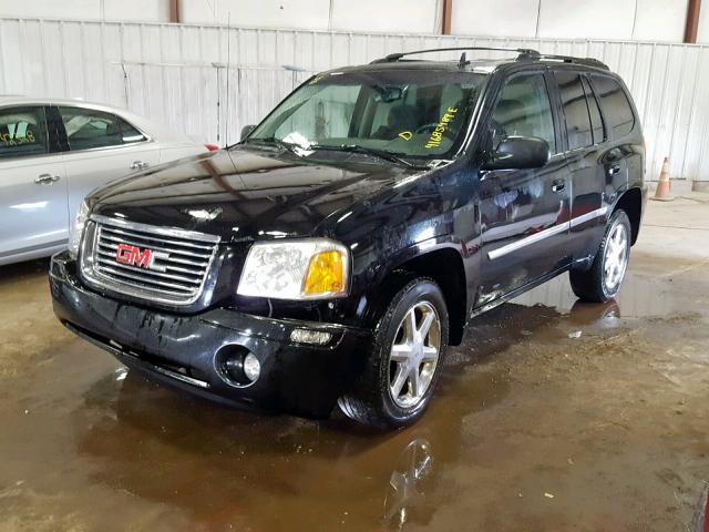 1GKDT13S172143182 - 2007 GMC ENVOY BLACK photo 2