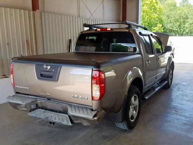 1N6AD07W36C444285 - 2006 NISSAN FRONTIER C TAN photo 4