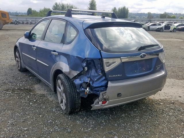 JF1GH63609H807200 - 2009 SUBARU IMPREZA OU BLUE photo 3