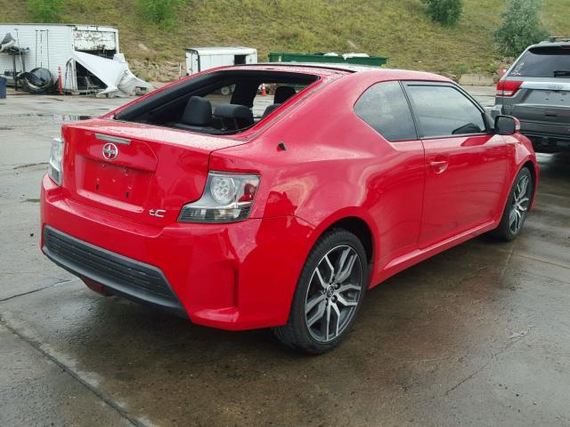 JTKJF5C72E3081994 - 2014 TOYOTA SCION TC 红色 照片 4