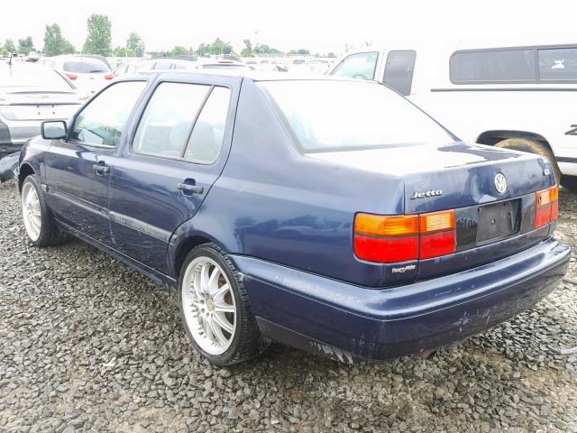 3VWRA81H1TM013832 - 1996 VOLKSWAGEN JETTA GL BLUE photo 3