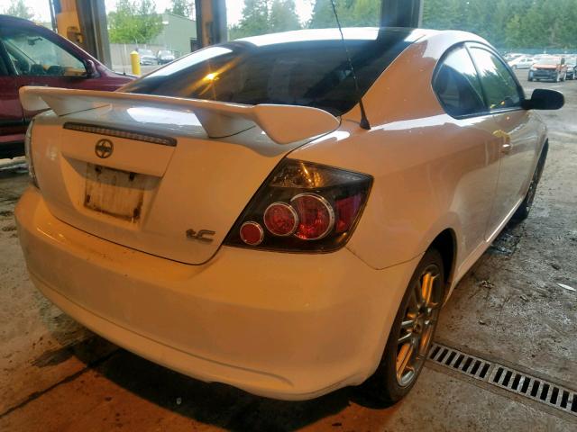 JTKDE167780254824 - 2008 TOYOTA SCION TC WHITE photo 4