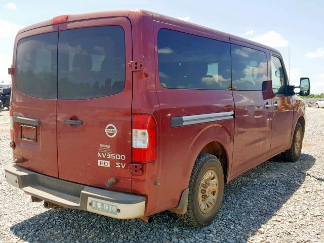 5BZAF0AA9GN852466 - 2016 NISSAN NV 3500 RED photo 4