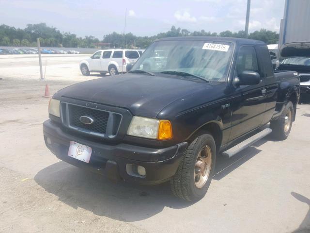 1FTYR14E54PA67159 - 2004 FORD RANGER SUP BLACK photo 2