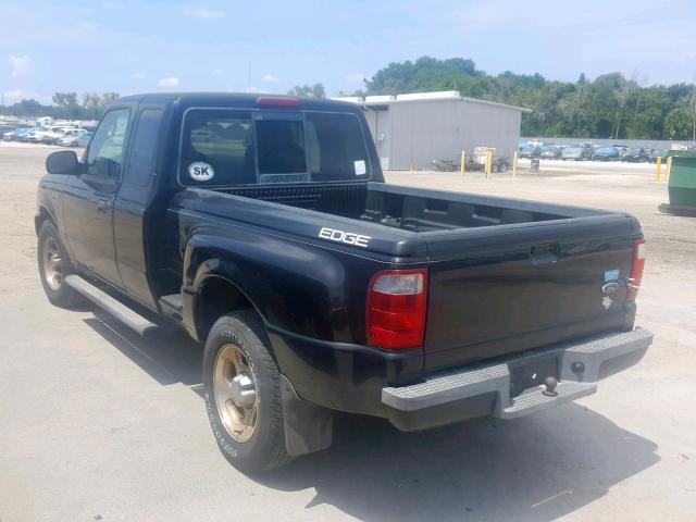 1FTYR14E54PA67159 - 2004 FORD RANGER SUP BLACK photo 3