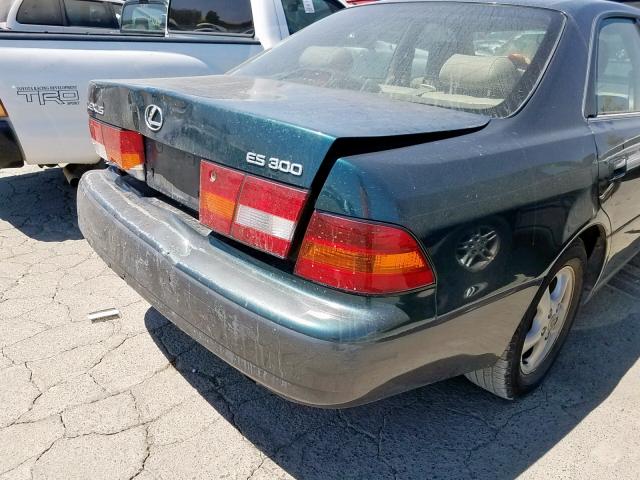 JT8BF28G7W0126111 - 1998 LEXUS ES 300 GREEN photo 9