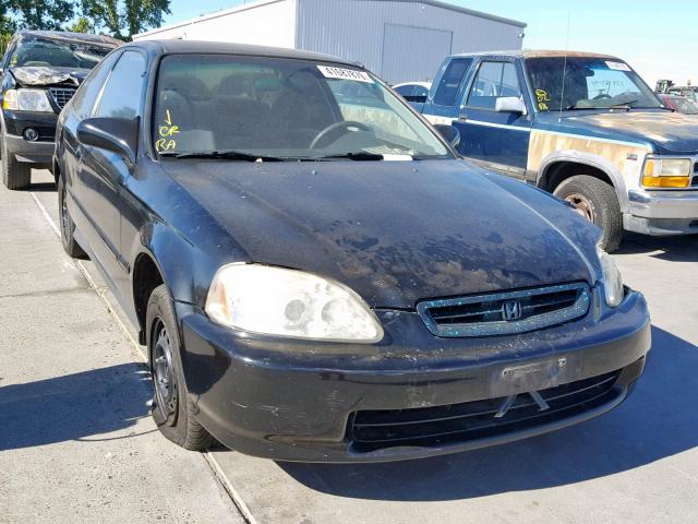 1HGEJ6224TL058332 - 1996 HONDA CIVIC DX BLACK photo 1