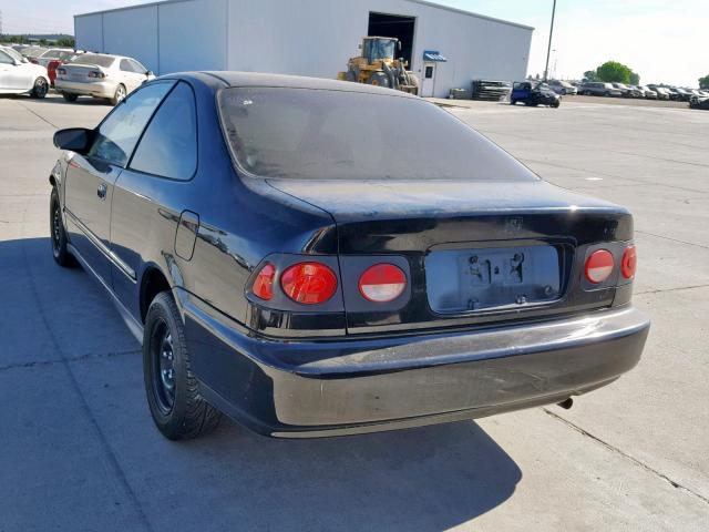 1HGEJ6224TL058332 - 1996 HONDA CIVIC DX BLACK photo 3