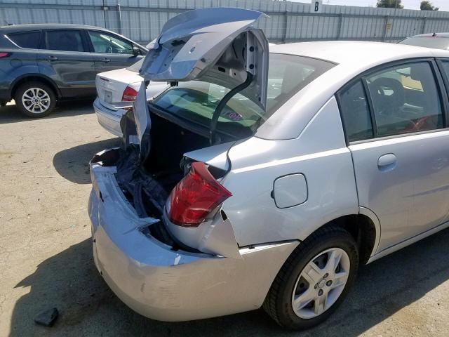 1G8AJ55F26Z103138 - 2006 SATURN ION LEVEL SILVER photo 9