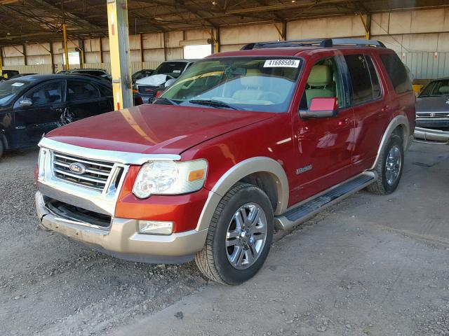 1FMEU74E66UA81589 - 2006 FORD EXPLORER E BURGUNDY photo 2