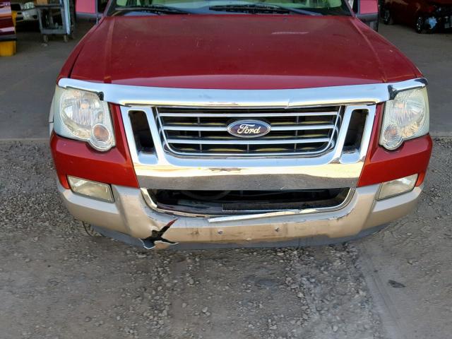 1FMEU74E66UA81589 - 2006 FORD EXPLORER E BURGUNDY photo 9