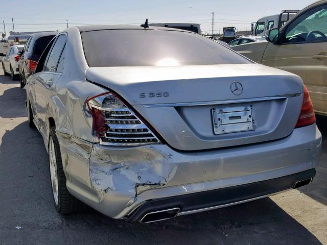 WDDNG71X97A126793 - 2007 MERCEDES-BENZ S 550 SILVER photo 3