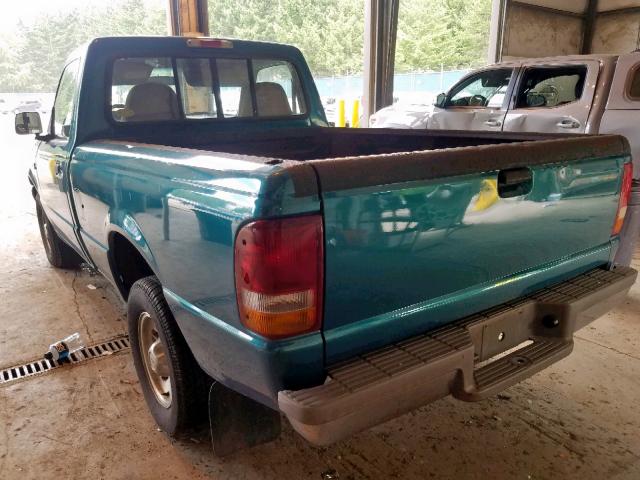 1FTCR10A6VUC10829 - 1997 FORD RANGER TURQUOISE photo 3