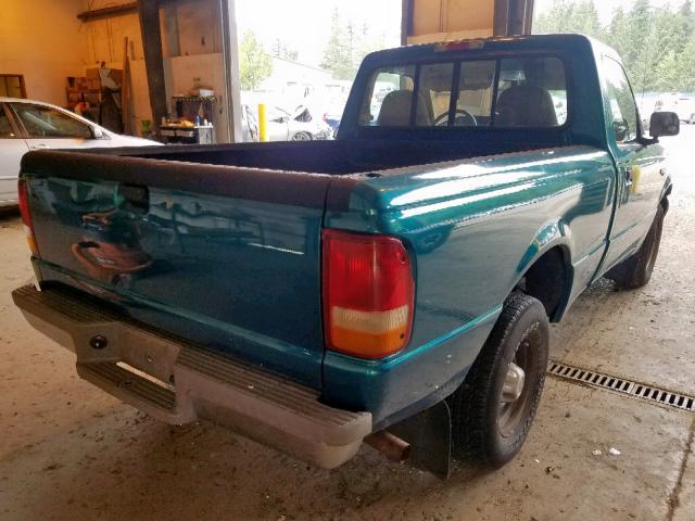 1FTCR10A6VUC10829 - 1997 FORD RANGER TURQUOISE photo 4