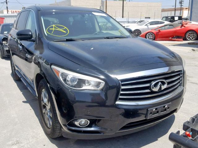 5N1AL0MN4DC300948 - 2013 INFINITI JX35 BLACK photo 1