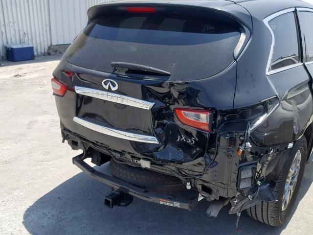 5N1AL0MN4DC300948 - 2013 INFINITI JX35 BLACK photo 9