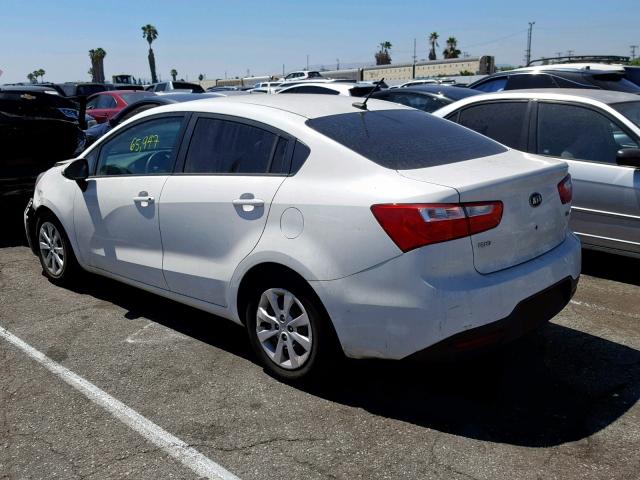 KNADM4A38D6319667 - 2013 KIA RIO LX WHITE photo 3