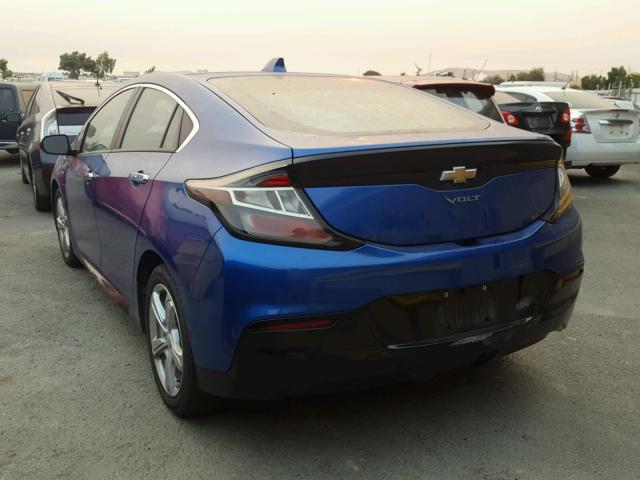 1G1RC6S50HU150648 - 2017 CHEVROLET VOLT LT BLUE photo 3