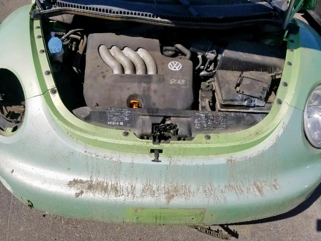 3VWBK21C32M440900 - 2002 VOLKSWAGEN NEW BEETLE მწვანე ფოტო 7