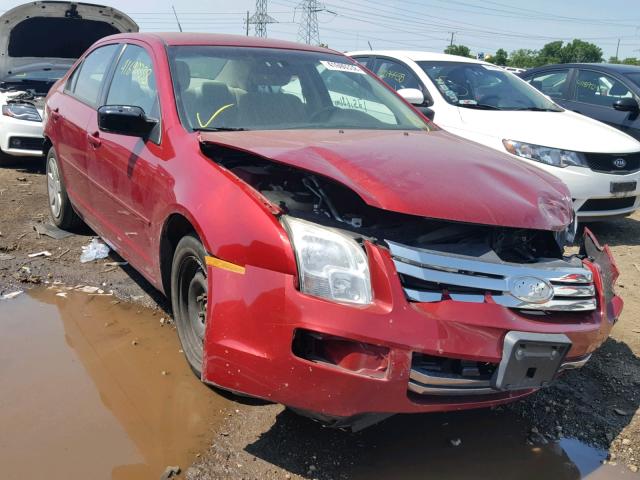 3FAHP06ZX8R147819 - 2008 FORD FUSION S RED photo 1