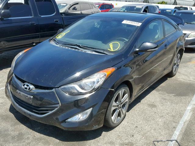 KMHDH6AE3DU005632 - 2013 HYUNDAI ELANTRA CO BLACK photo 2