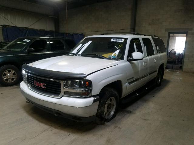 3GKFK16T2YG134497 - 2000 GMC YUKON XL K WHITE photo 2