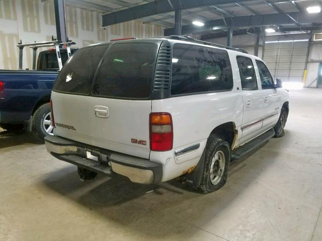 3GKFK16T2YG134497 - 2000 GMC YUKON XL K WHITE photo 4