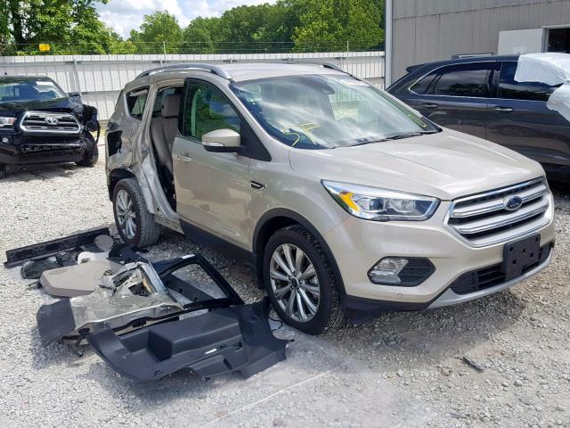 1FMCU0J90JUD20990 - 2018 FORD ESCAPE TIT GOLD photo 1