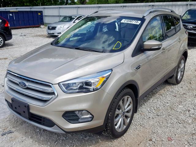 1FMCU0J90JUD20990 - 2018 FORD ESCAPE TIT GOLD photo 2