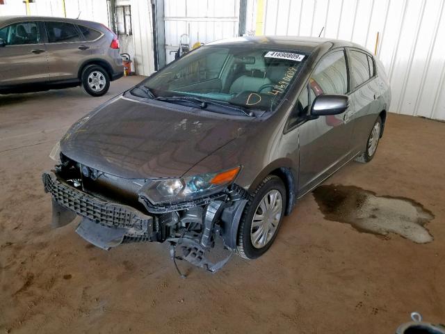 JHMZE2H59AS007571 - 2010 HONDA INSIGHT LX GRAY photo 2