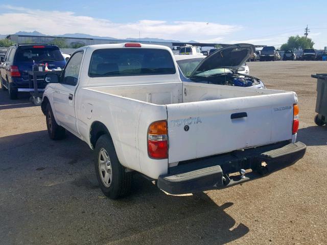 5TENL42N54Z326394 - 2004 TOYOTA TACOMA WHITE photo 3