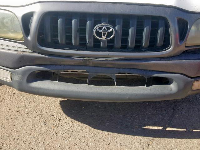 5TENL42N54Z326394 - 2004 TOYOTA TACOMA WHITE photo 9